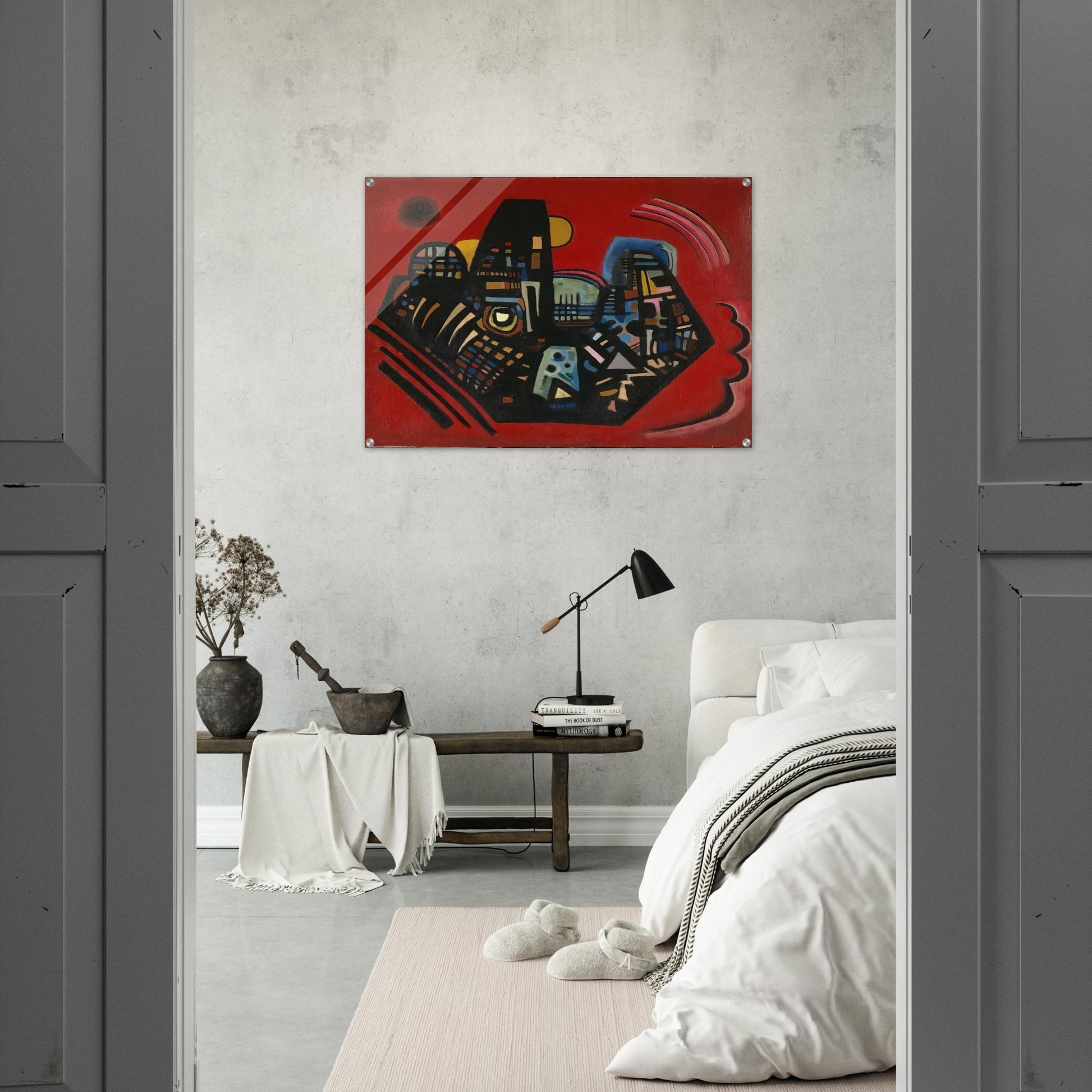 BLACK RED 1928 - Wassily Kandinsky Acrylic Print - 70x100 cm / 28x40″ inches