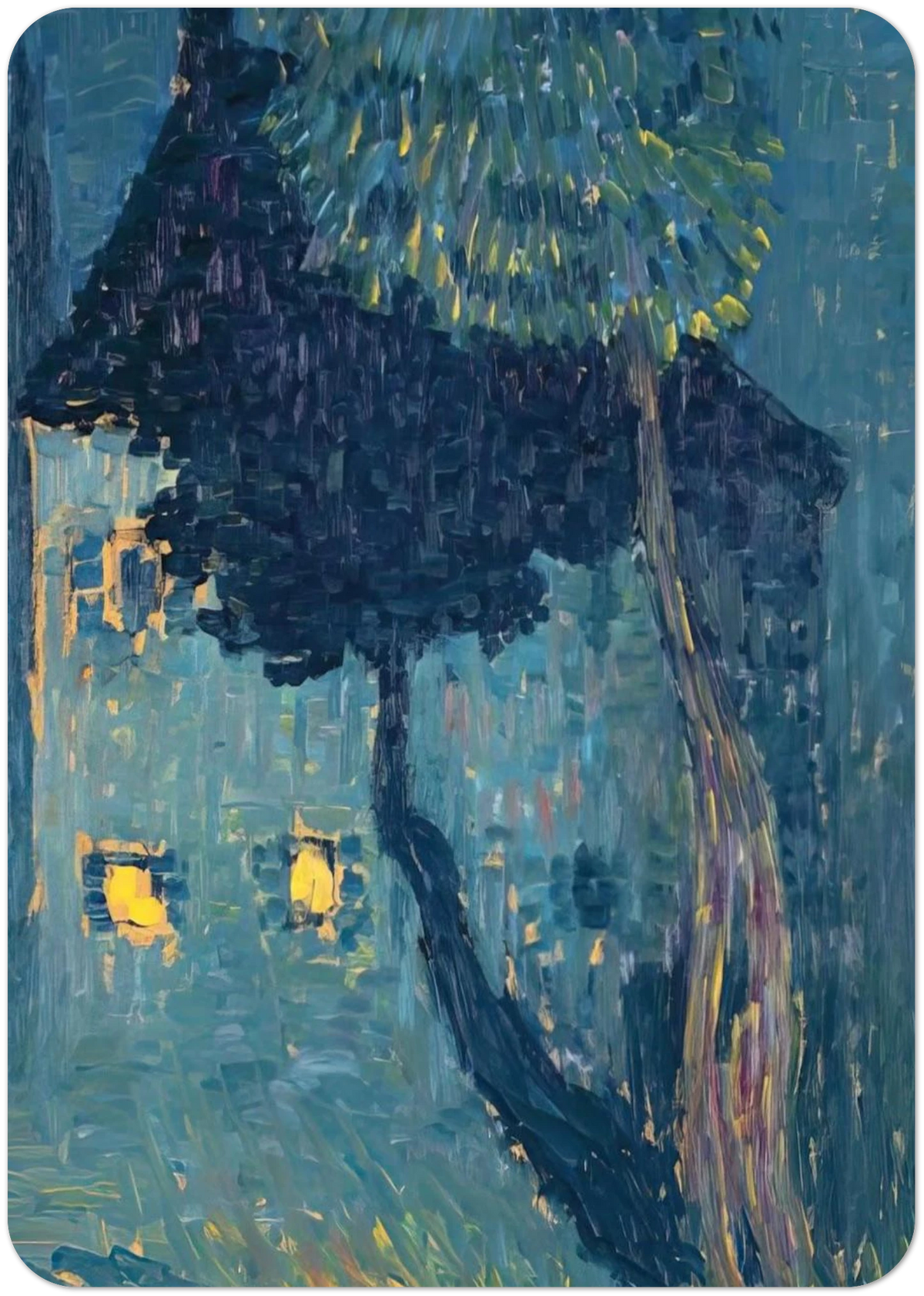 COTTAGE IN THE WOODS 1903 By Alexej von Jawlensky Pack of 10 Post Cards | Alexej von Jawlensky Post Cards | A6 (10.5 x 14.8 cm) - 4.1 x 5.8 inches