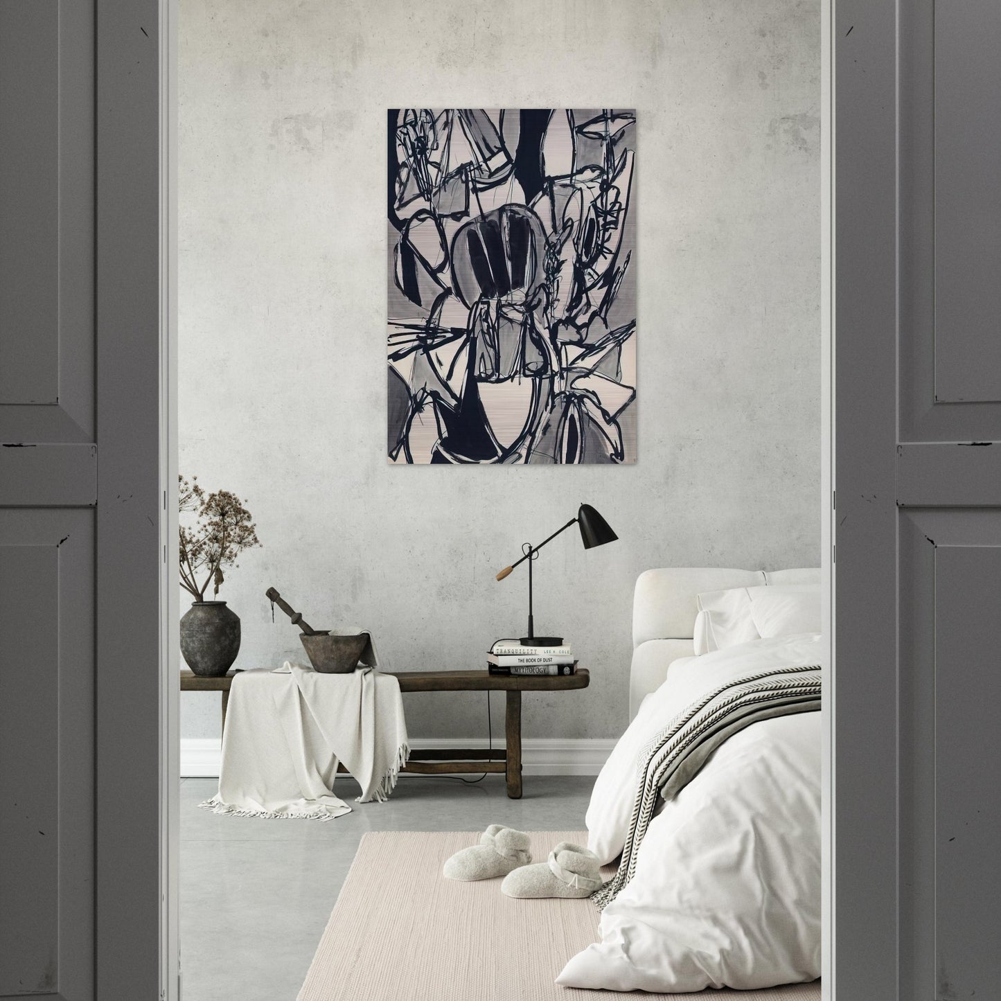 Bird Land - 1952 - Gene Davis Brushed Aluminum Print - 70x100 cm / 28x40 inches | Gene Davis Aluminum Print | Gene Davis Prints