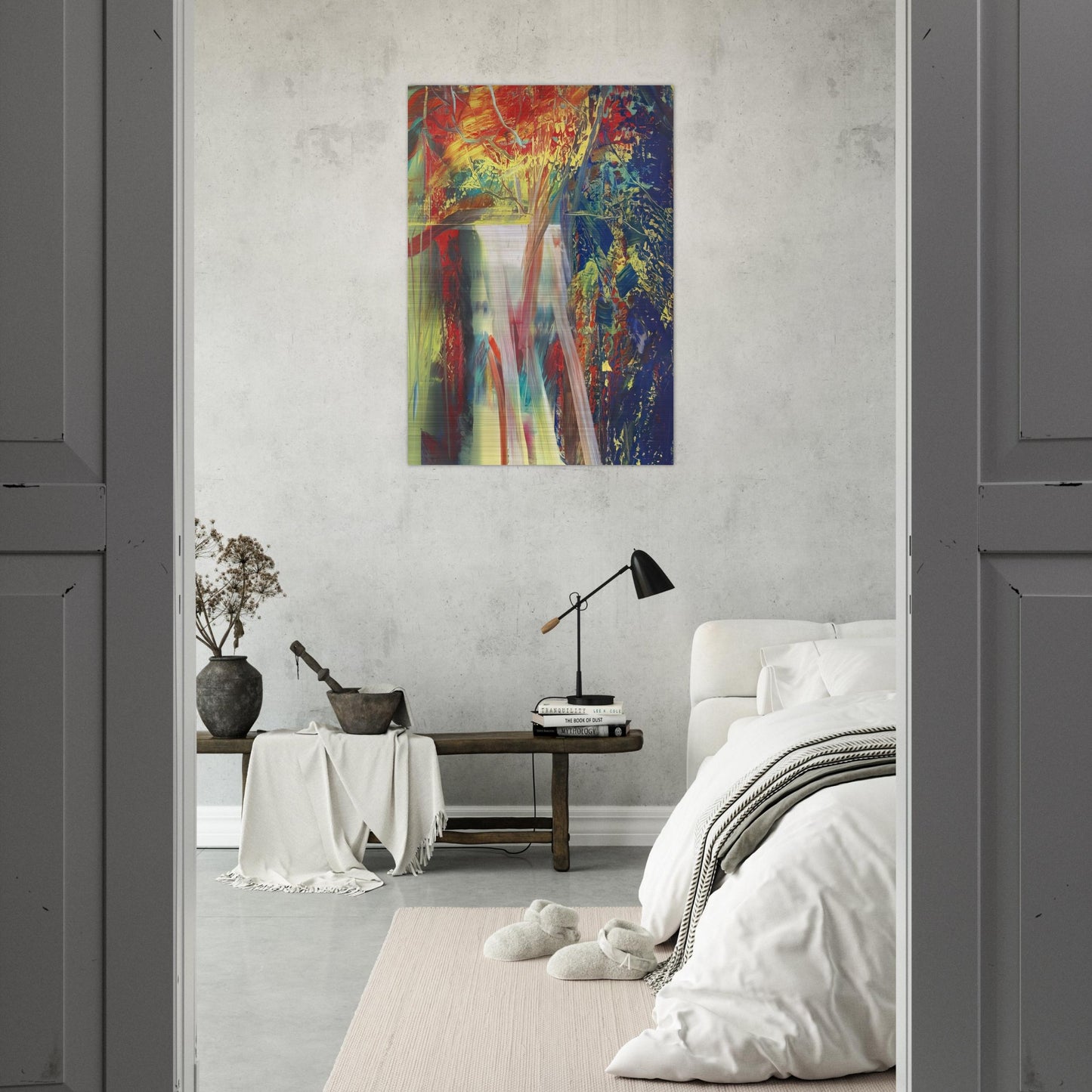 ABSTRACT PAINTING 610 1 - Gerhard Richter Brushed Aluminum Print - 70x100 cm / 28x40 inches | Gerhard Richter Aluminum Print | Gerhard Richter Prints