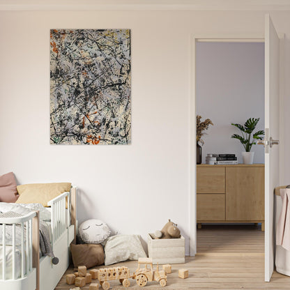 NUMBER 32 1947 - Jackson Pollock Brushed Aluminum Print - 70x100 cm / 28x40 inches | Jackson Pollock Aluminum Print | Jackson Pollock Prints