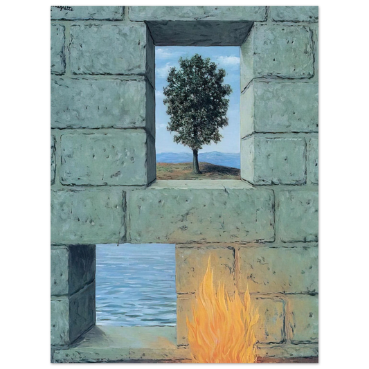 Rene Magritte - MENTAL COMPLACENCY 1950  75x100 cm / 30x40inches Fine Art Poster