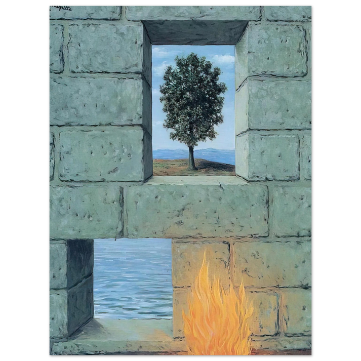 Rene Magritte - MENTAL COMPLACENCY 1950  75x100 cm / 30x40inches Fine Art Poster