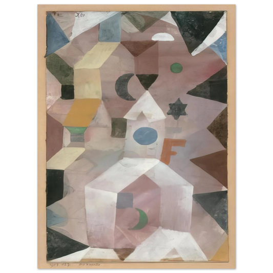Paul Klee - THE CHAPEL 1917  75x100 cm / 30x40inches Fine Art Poster