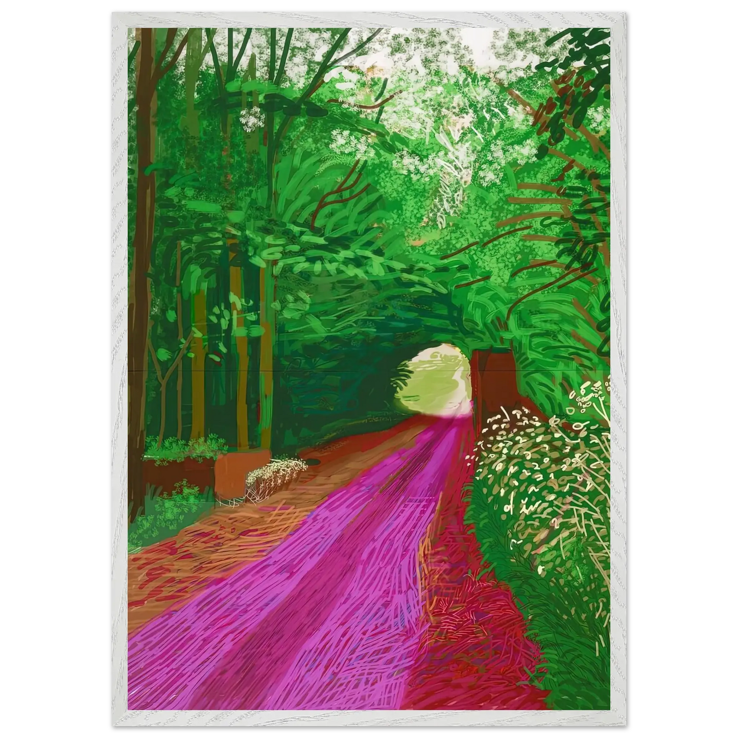 David Hockney - David Hockney Wall art - 30x45 cm / 12x18 inches - Premium Wooden Framed Poster With Fine Art Paper - Black frame