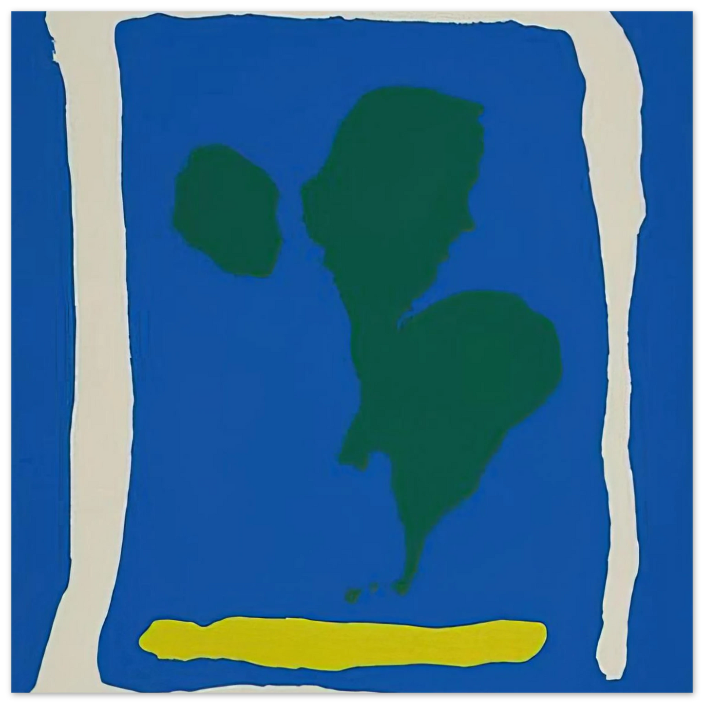 Helen Frankenthaler - Air Frame - 1965 Wall art - 25x25 cm / 10x10 inches - Fine Art Poster-canvas - -