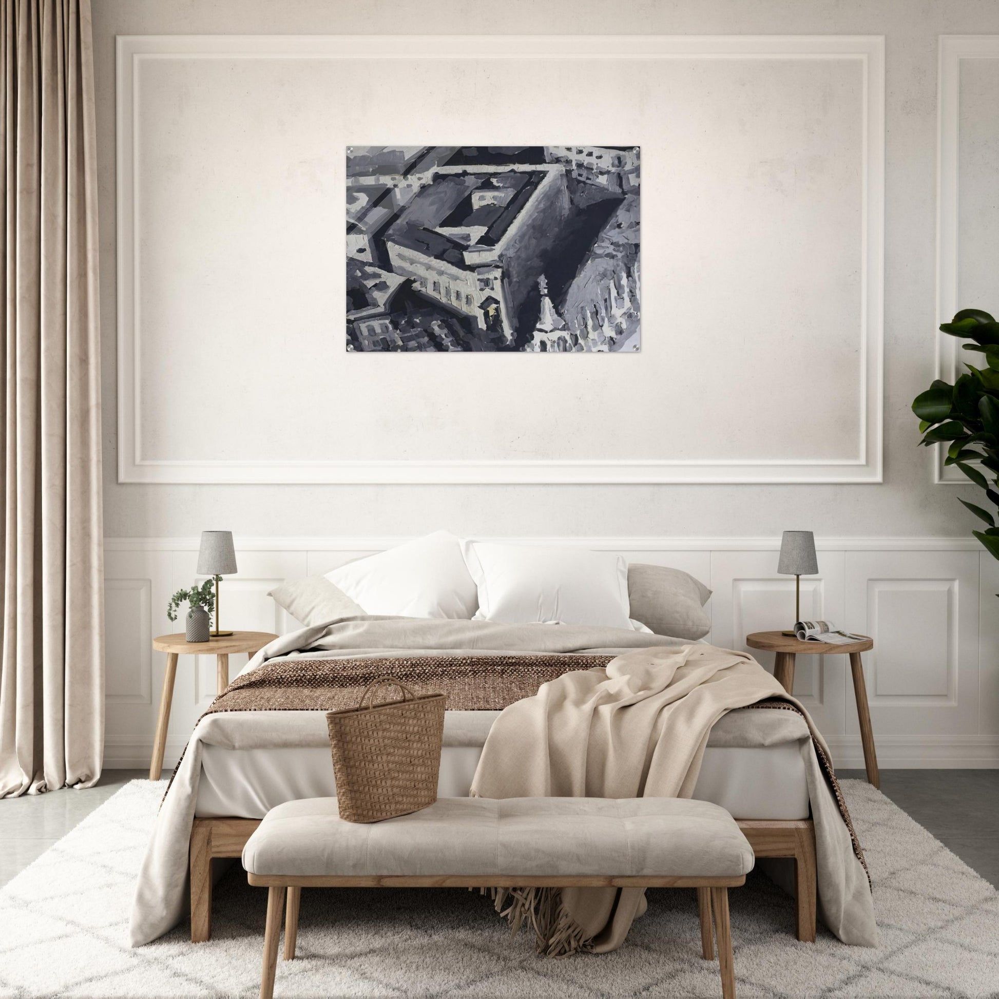 TOWNSCAPE M2 1968 - Gerhard Richter Acrylic Print - 70x100 cm / 28x40″ inches | Gerhard Richter Wall Art | Gerhard Richter Prints