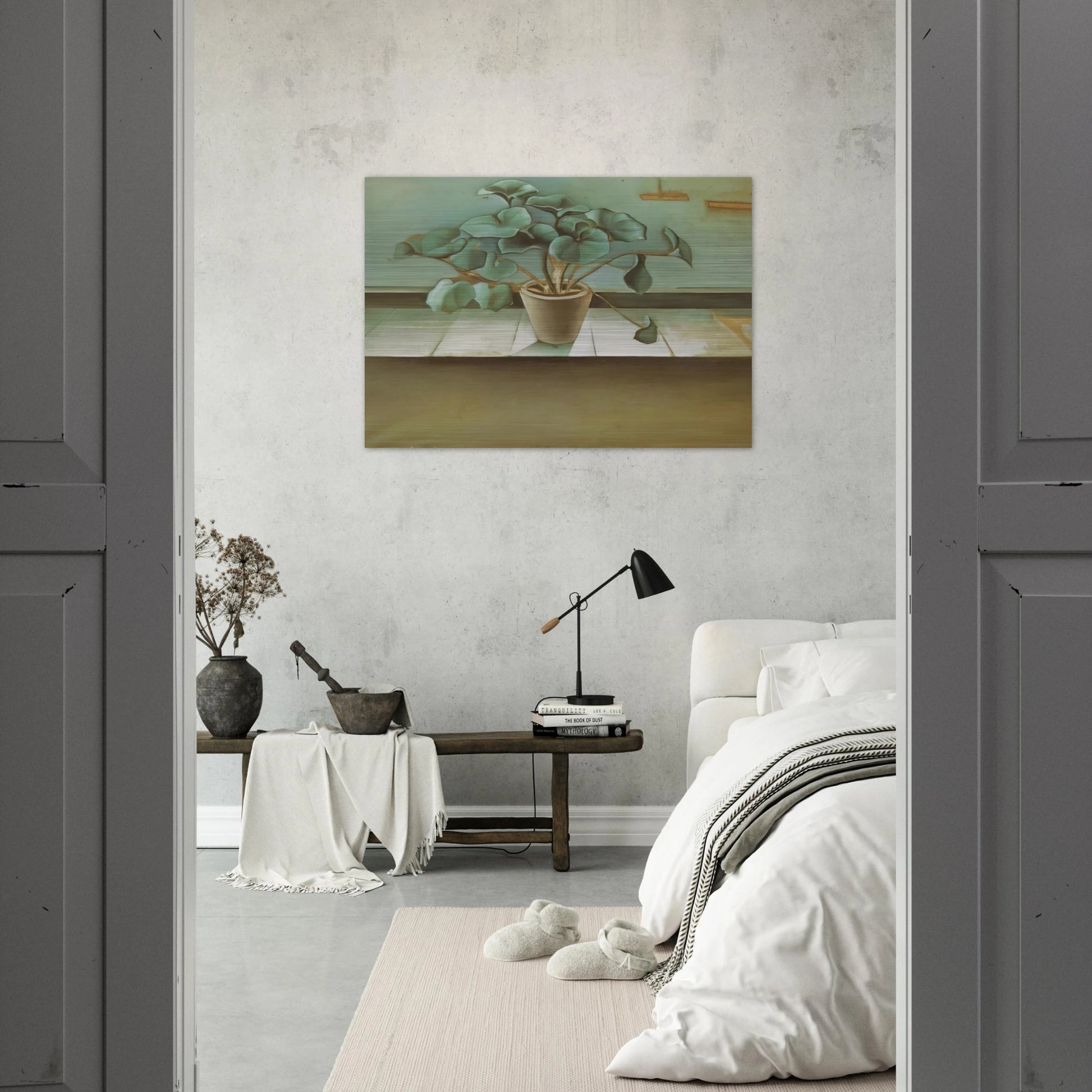 PLANT - Salvador Dali Brushed Aluminum Print - 70x100 cm / 28x40 inches | Salvador Dali Aluminum Print | Salvador Dali Prints