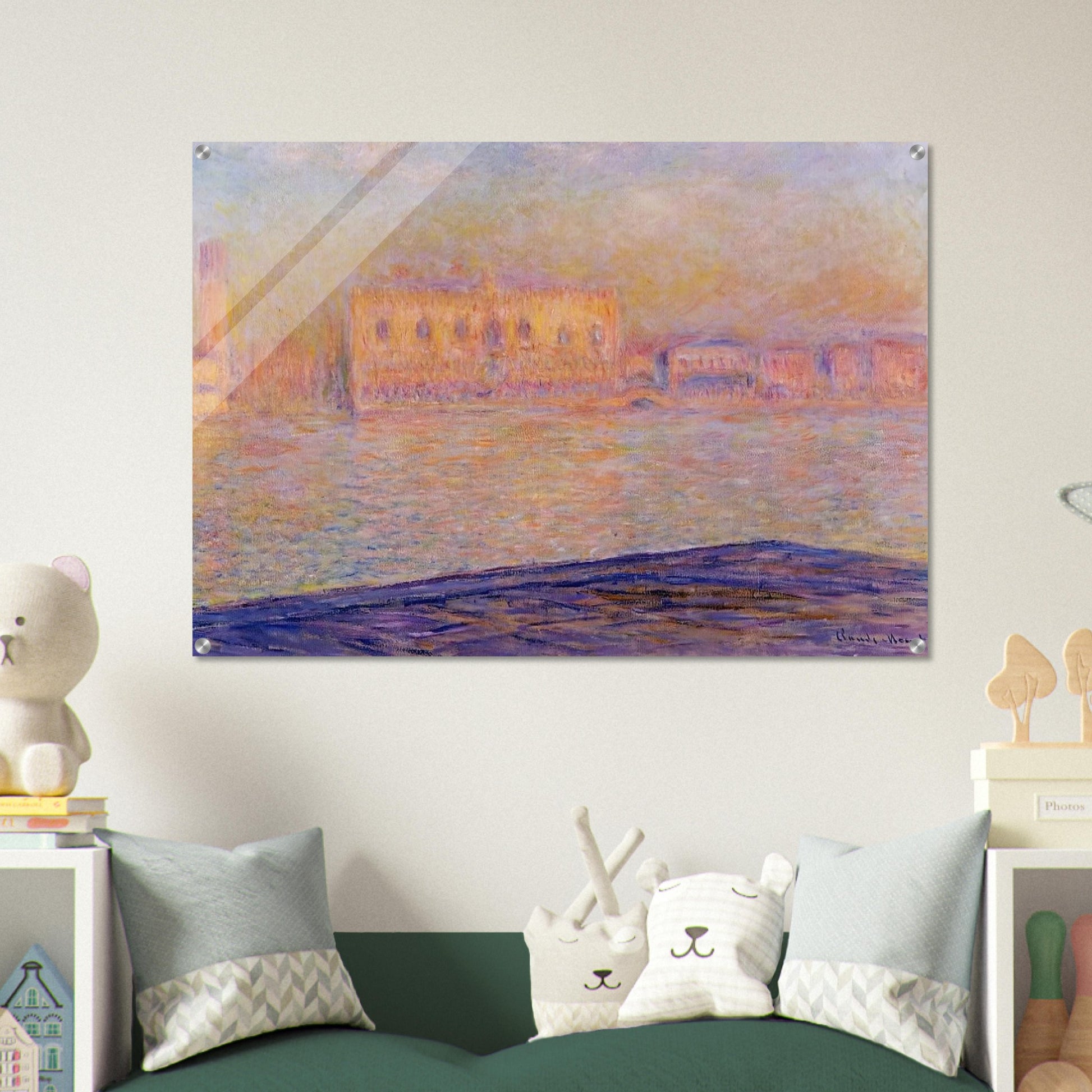 The Doges' Palace Seen from San Giorgio Maggiore - claude monet Acrylic Print - 70x100 cm / 28x40″ inches | claude monet Wall Art | claude monet Prints