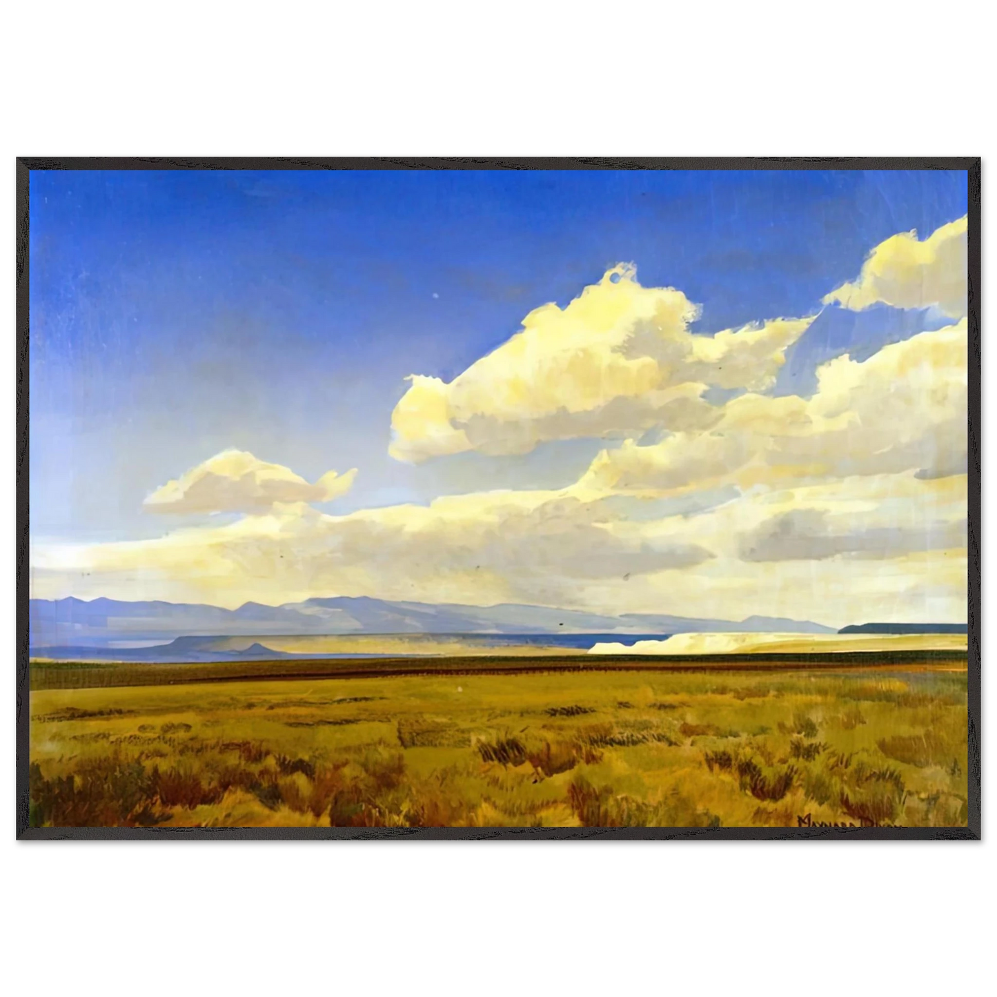 Maynard Dixon - WIND OF WYOMING 1936 Wall art - 21x29.7 cm / 8x12" - Fine Art Poster-canvas - -