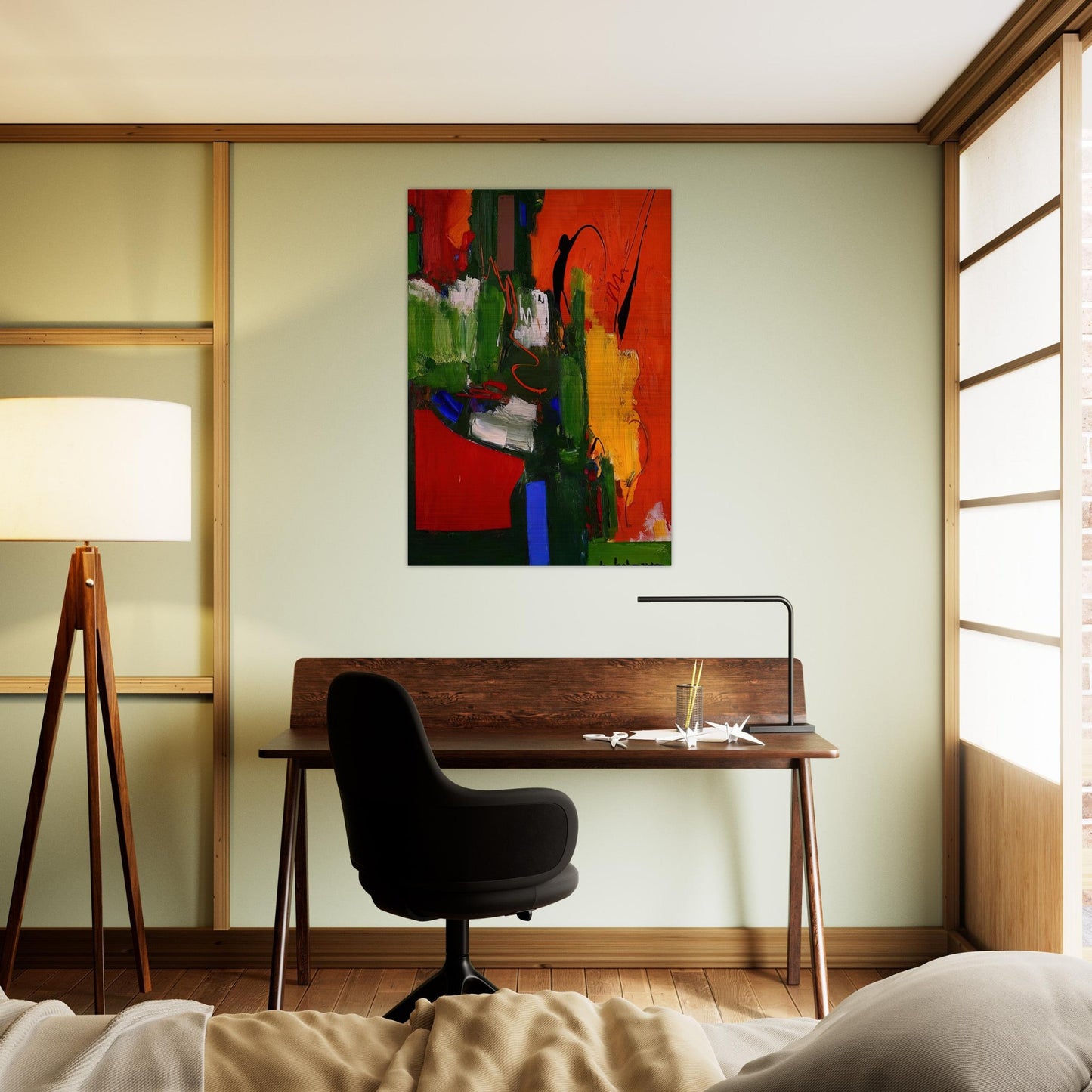The Lark - Hans Hofmann Brushed Aluminum Print - 70x100 cm / 28x40 inches | Hans Hofmann Aluminum Print | Hans Hofmann Prints