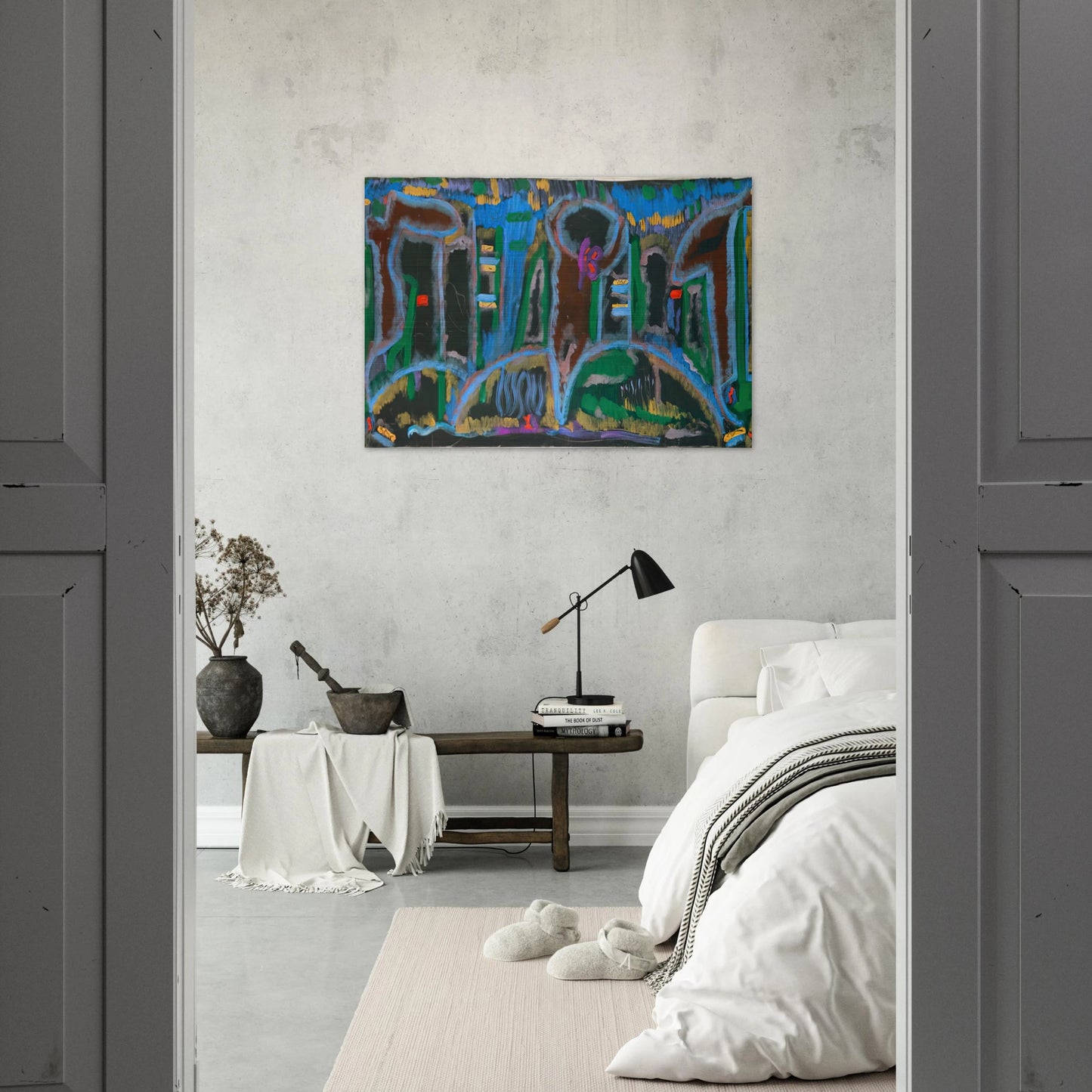 Garden in Saint Denis - 1980 - Betty Parsons Brushed Aluminum Print - 70x100 cm / 28x40 inches | Betty Parsons Aluminum Print | Betty Parsons Prints