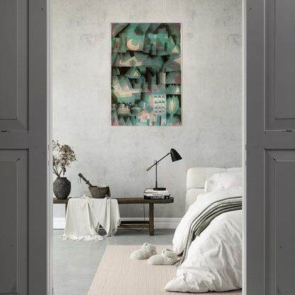 DREAM CITY 1921 - Paul Klee Brushed Aluminum Print - 70x100 cm / 28x40 inches | Paul Klee Aluminum Print | Paul Klee Prints