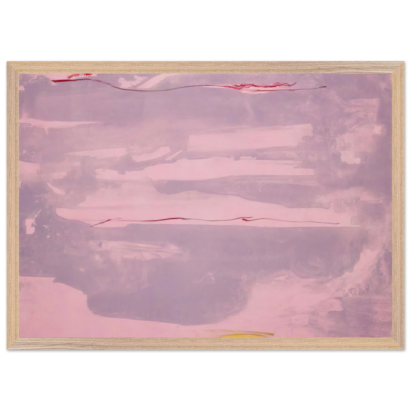 Helen Frankenthaler - Dream Walk - 1977 Wall art - 30x40 cm / 12x16 inches - Premium Wooden Framed Poster With Fine Art Paper-canvas - White frame