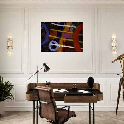 Buchanan - 1987 - Albert Irvin Brushed Aluminum Print - 70x100 cm / 28x40 inches | Albert Irvin Aluminum Print | Albert Irvin Prints