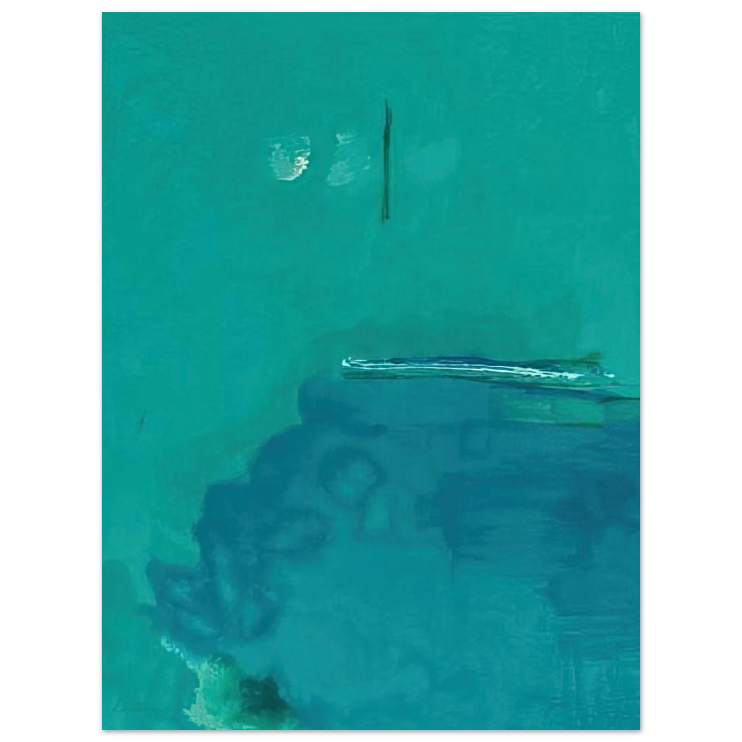 Helen Frankenthaler - Contentment Island - 2004 Wall art - 15x20 cm / 6x8 inches - Fine Art Poster-canvas - -