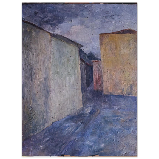 Alberto Burri - Upper Piazza - 1947  75x100 cm / 30x40inches Fine Art Poster