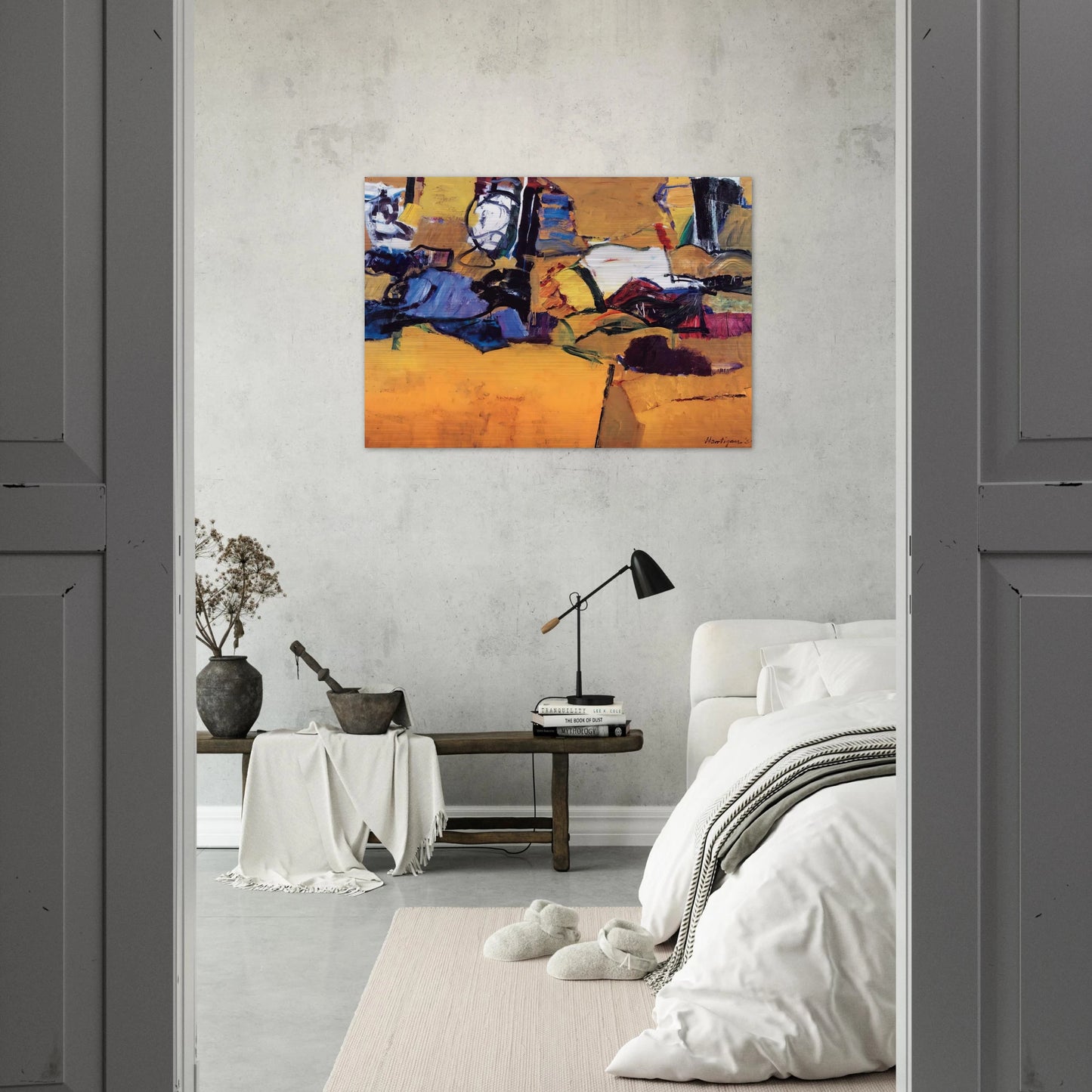 NEW ENGLAND OCTOBER 1957 1957 - Grace Hartigan Brushed Aluminum Print - 70x100 cm / 28x40 inches | Grace Hartigan Aluminum Print | Grace Hartigan Prints