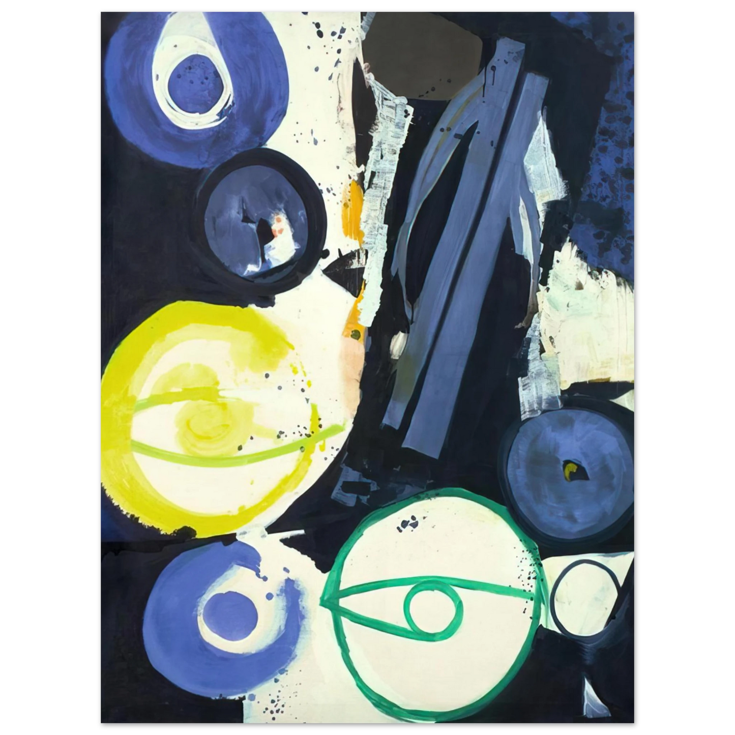 Ernst Wilhelm Nay - Orakel - 1964  75x100 cm / 30x40inches Fine Art Poster