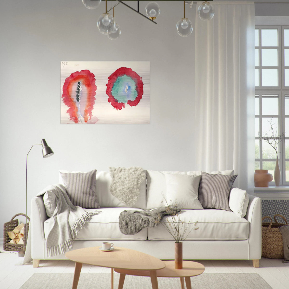 WHEAT AND WORMWOOD 1922 - Hilma af Klint Brushed Aluminum Print - 70x100 cm / 28x40 inches | Hilma af Klint Aluminum Print | Hilma af Klint Prints