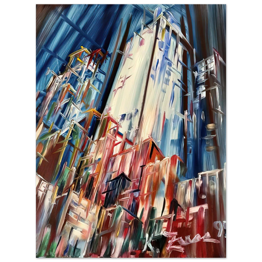 Konrad Zuse - Wolkenkratzer - 1995 Germany  75x100 cm / 30x40inches Fine Art Poster