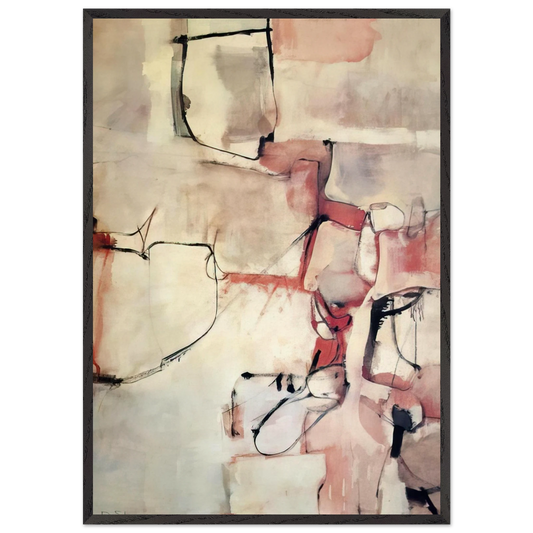Albuquerque 3 - Richard Diebenkorn 70x100 cm / 28x40 inches Framed Art Print – Black Wooden Frame