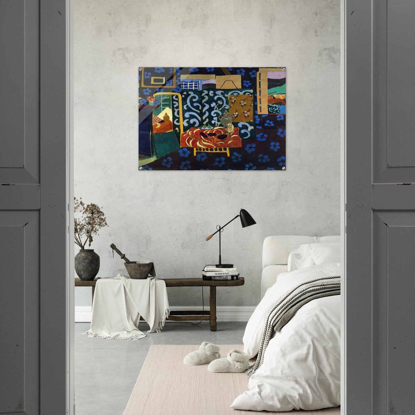 STILL LIFE WITH AUBERGINES 1911 - Henri Matisse Acrylic Print - 70x100 cm / 28x40″ inches