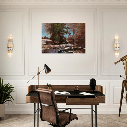 Promise of Spring - 1930 Canada - Frank Johnston Brushed Aluminum Print - 70x100 cm / 28x40 inches | Frank Johnston Aluminum Print | Frank Johnston Prints