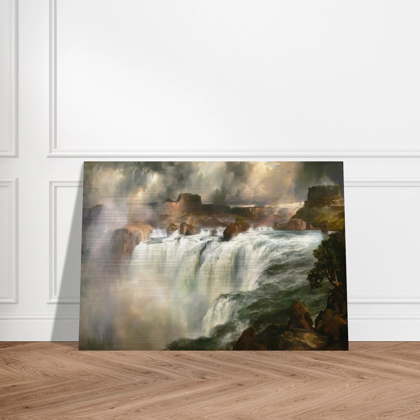 Shenandoah River - Thomas Moran Brushed Aluminum Print - 70x100 cm / 28x40 inches | Thomas Moran Aluminum Print | Thomas Moran Prints