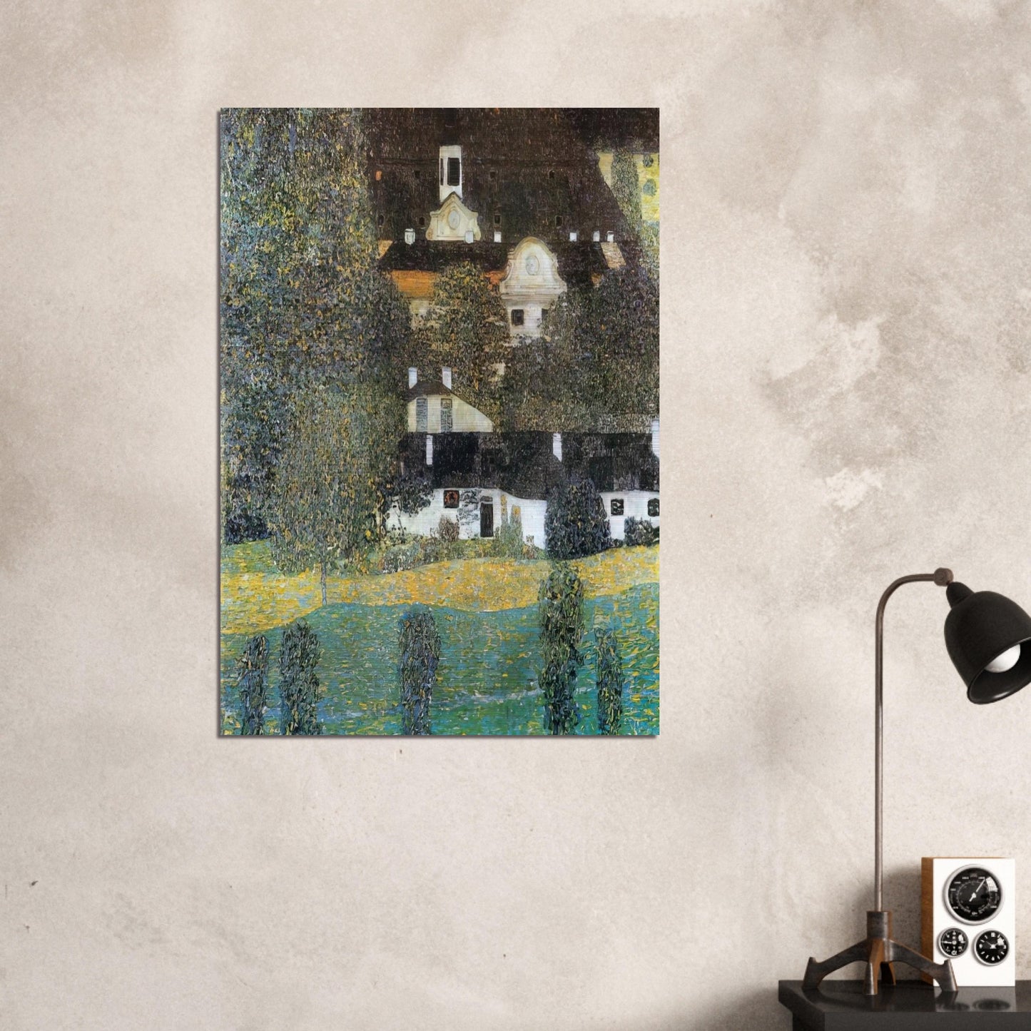 SCHLOSS KAMMER AM ATTERSEE II 1909 - Gustav Klimt Brushed Aluminum Print - 70x100 cm / 28x40 inches | Gustav Klimt Aluminum Print | Gustav Klimt Prints