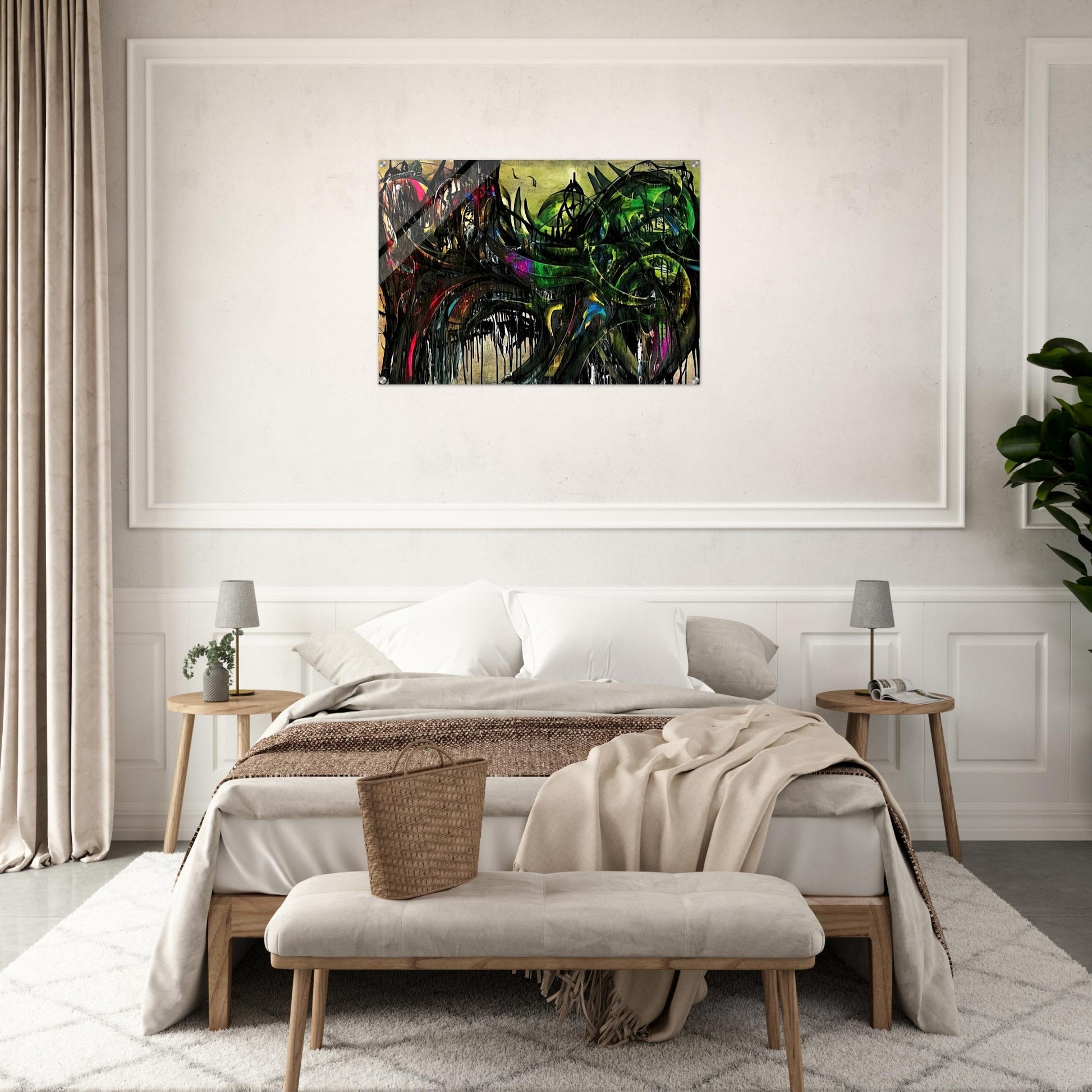 Peinture - 1955 - Simon Hantai Acrylic Print - 70x100 cm / 28x40″ inches