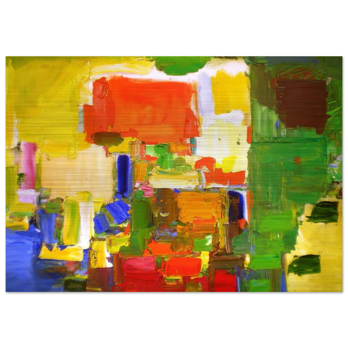 August Light - Hans Hofmann Brushed Aluminum Print - 70x100 cm / 28x40 inches | Hans Hofmann Aluminum Print | Hans Hofmann Prints