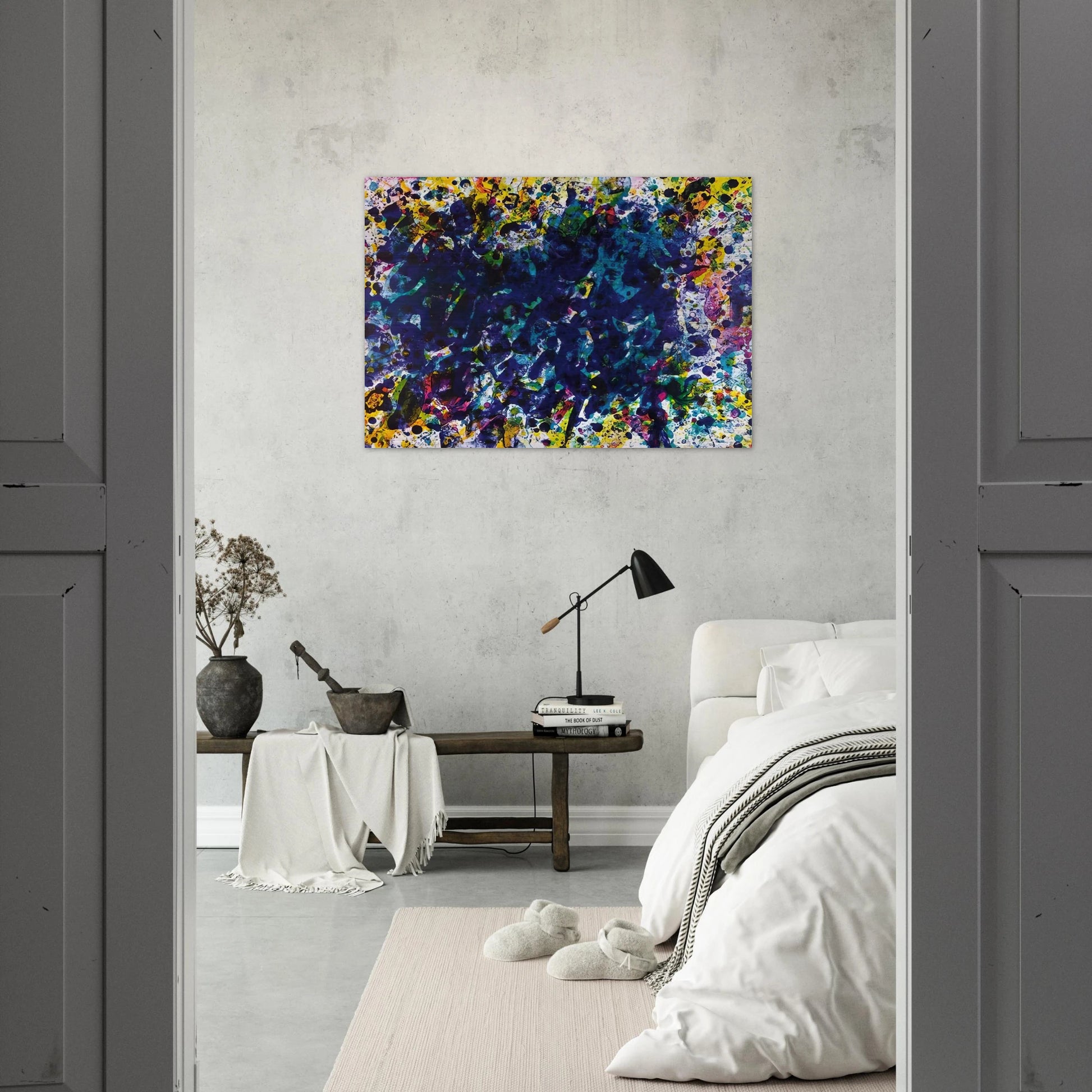 Coral Marine - Sam Francis Brushed Aluminum Print - 70x100 cm / 28x40 inches | Sam Francis Aluminum Print | Sam Francis Prints