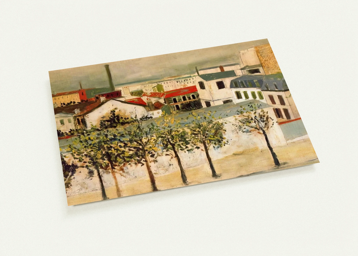 PARIS SUBURBS By Maurice Utrillo Pack of 10 Post Cards | Maurice Utrillo Post Cards | A6 (10.5 x 14.8 cm) - 4.1 x 5.8 inches