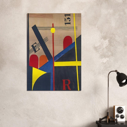 Large painting of the railroad - Laszlo Moholy-Nagy Brushed Aluminum Print - 70x100 cm / 28x40 inches | Laszlo Moholy-Nagy Aluminum Print | Laszlo Moholy-Nagy Prints