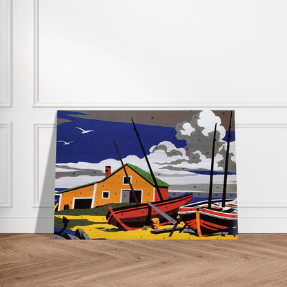 Do It Yourself  Seascape  - Andy Warhol Brushed Aluminum Print - 70x100 cm / 28x40 inches | Andy Warhol Aluminum Print | Andy Warhol Prints