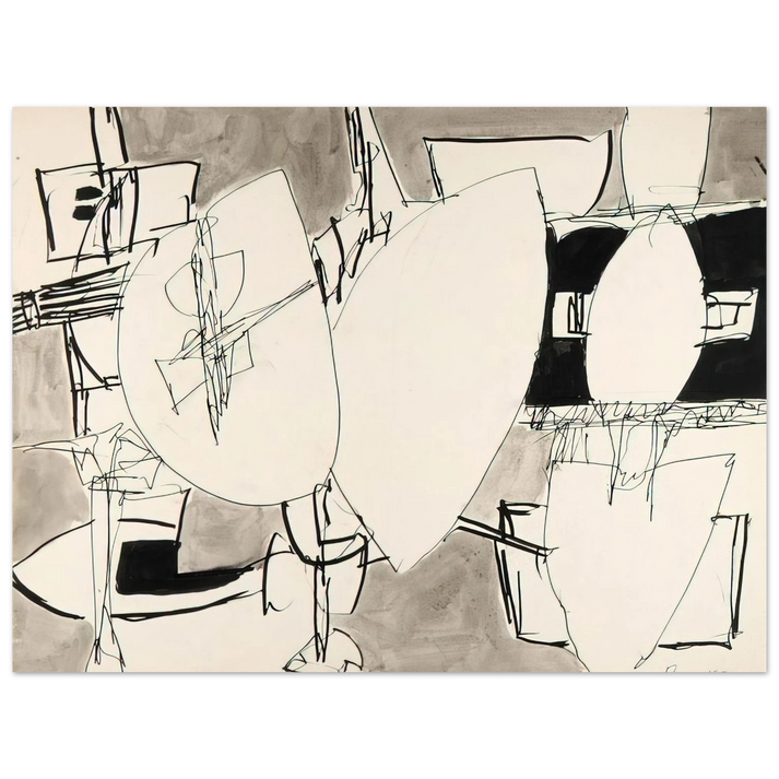 Gene Davis - Inner Space - 1952  75x100 cm / 30x40inches Fine Art Poster