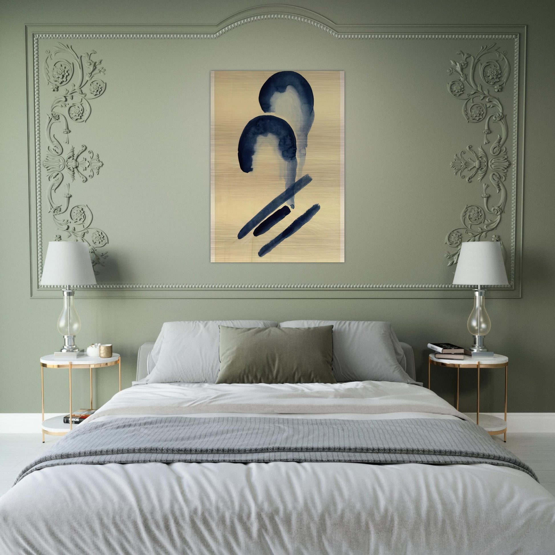 Blue-04 - Georgia O'Keeffe Brushed Aluminum Print - 70x100 cm / 28x40 inches | Georgia O'Keeffe Aluminum Print | Georgia O'Keeffe Prints