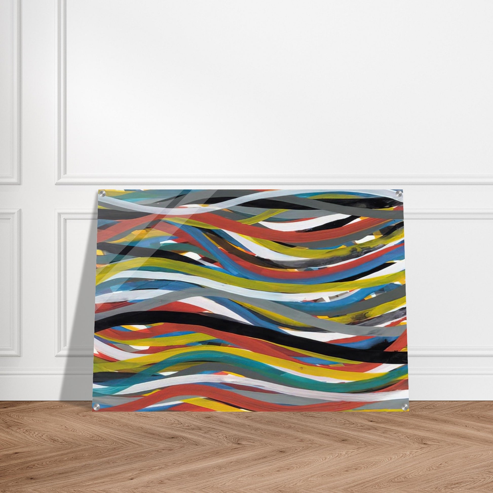 Untitled Ribbons - Sol LeWitt Acrylic Print - 70x100 cm / 28x40″ inches