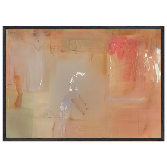 Feather 1979- - Helen Frankenthaler 70x100 cm / 28x40 inches Framed Art Print – Black Wooden Frame