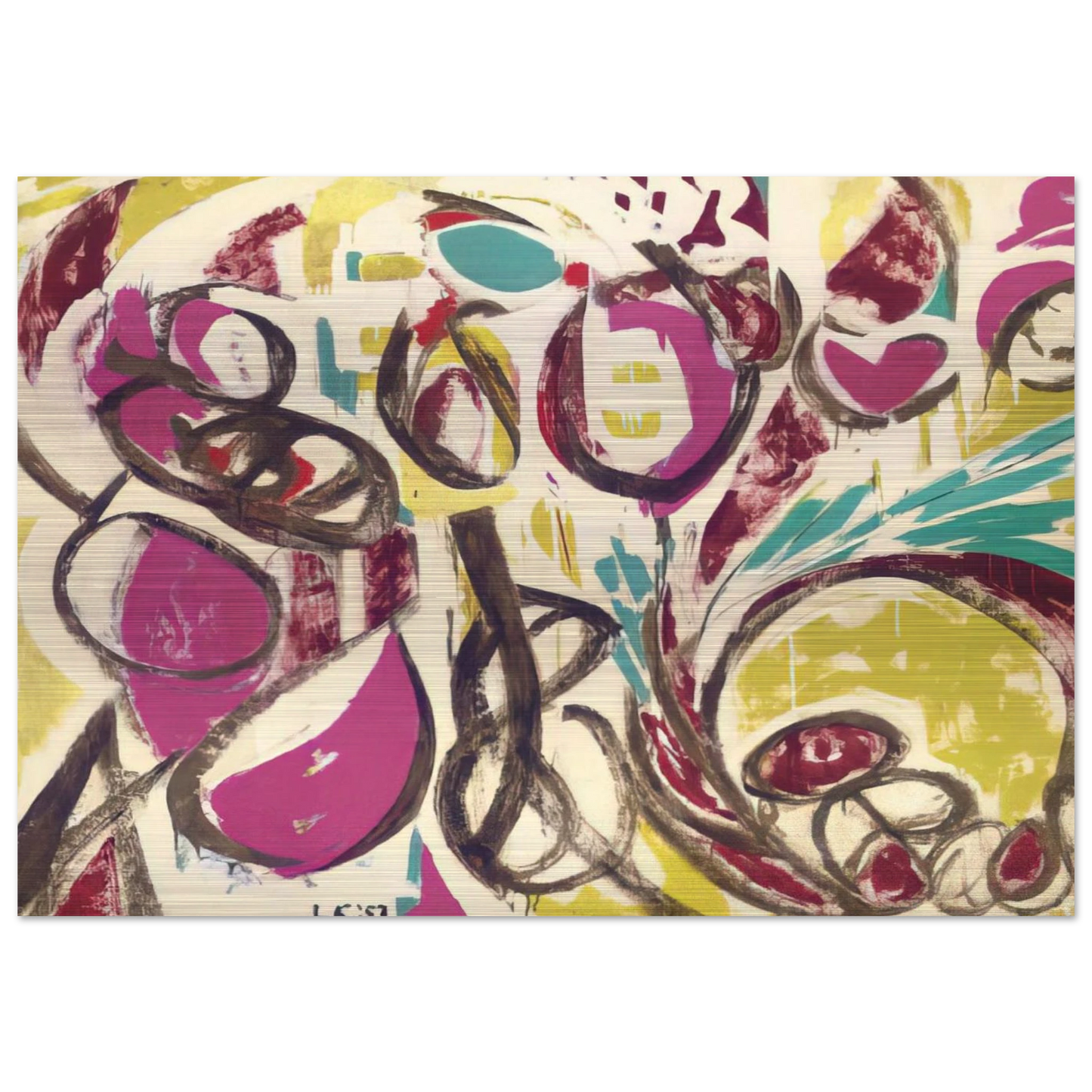 Thaw - Lee Krasner Brushed Aluminum Print - 70x100 cm / 28x40 inches | Lee Krasner Aluminum Print | Lee Krasner Prints