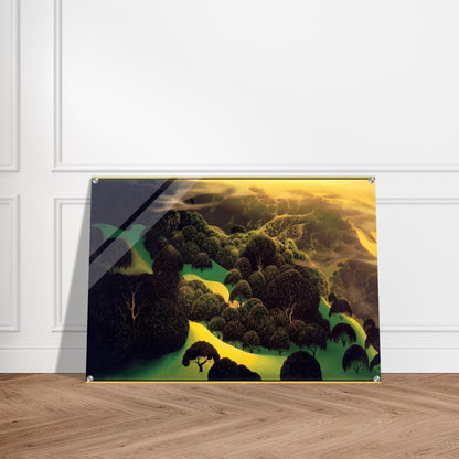 Deep Wilderness - Eyvind Earle Acrylic Print - 70x100 cm / 28x40″ inches