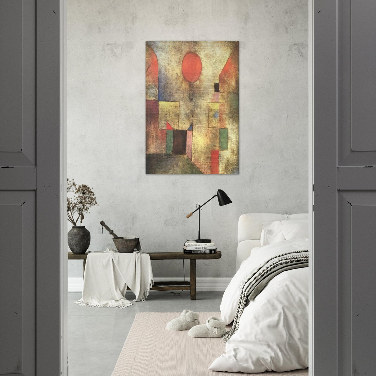 RED BALLOON 1922 - Paul Klee Brushed Aluminum Print - 70x100 cm / 28x40 inches | Paul Klee Aluminum Print | Paul Klee Prints