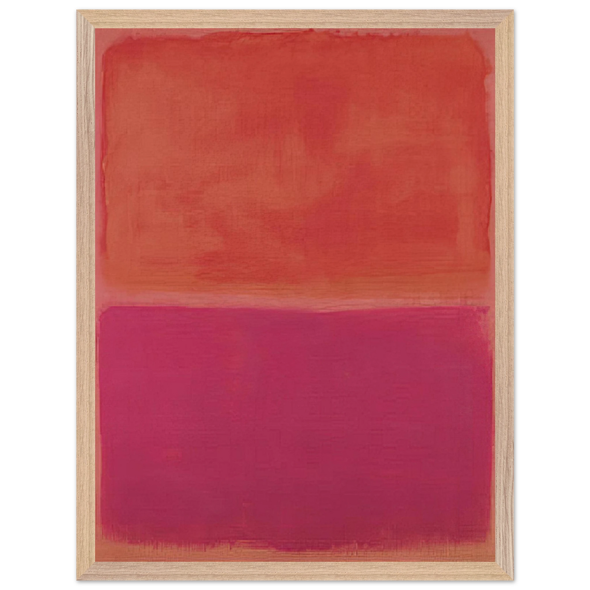 Mark Rothko - No. 3 - 1967 Wall Art - 21x29.7 cm / 8x12" - Premium Wooden Framed Poster With Fine Art Paper - Wood frame