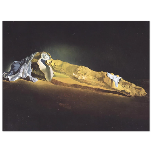 Salvador Dali - ORDINARY FRENCH LOAF WITH TWO FRIED EGGS  75x100 cm / 30x40inches Fine Art Poster