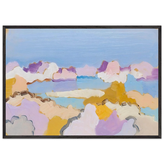 Untitled - 1959 N11 - Charles Lapicque 70x100 cm / 28x40 inches Framed Art Print – Black Wooden Frame