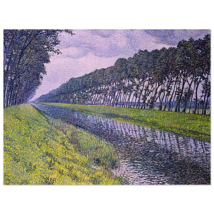 Theo van Rysselberghe - CANAL IN FLANDERS 1894 1  75x100 cm / 30x40inches Fine Art Poster