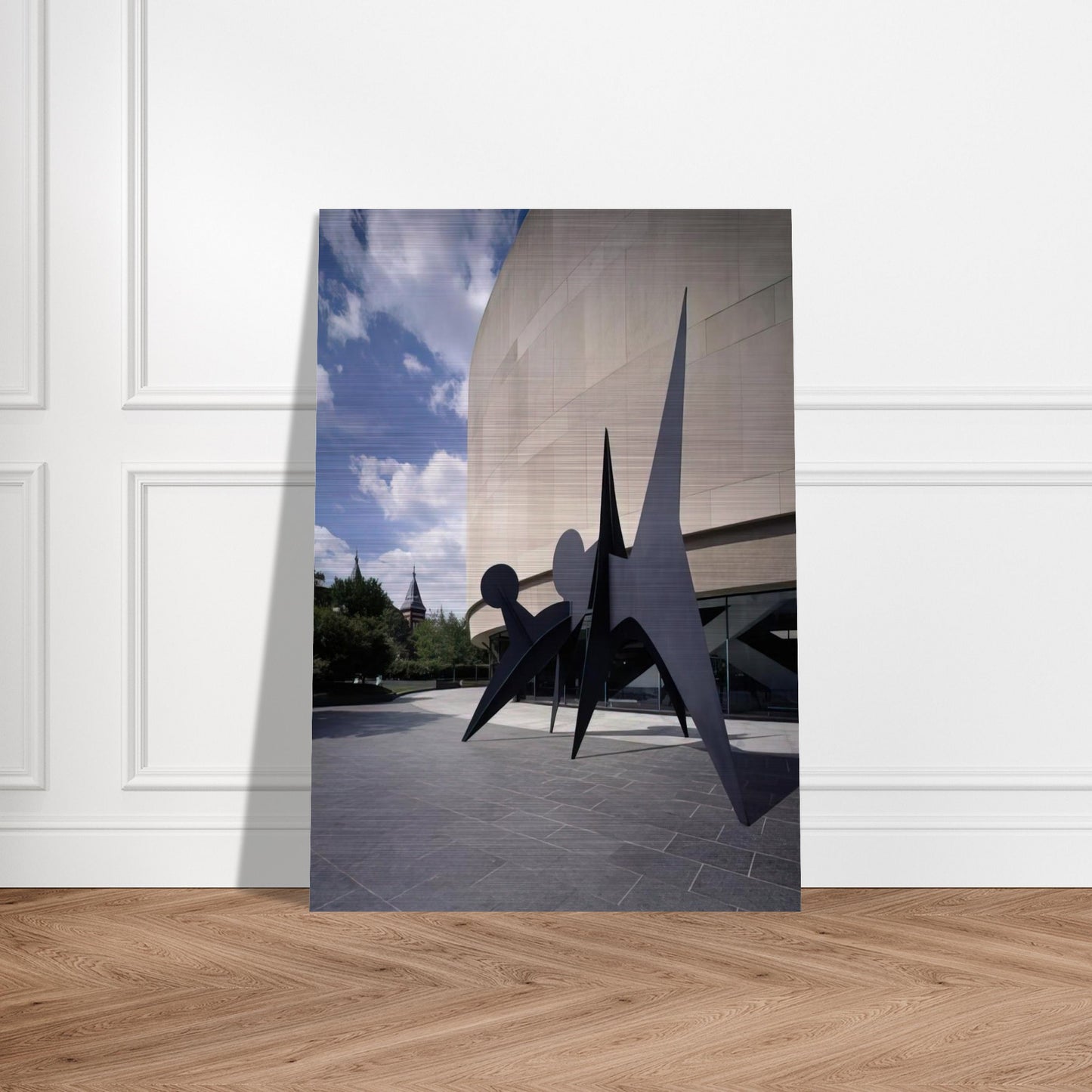 TWO DISCS 1965 - Alexander Calder Brushed Aluminum Print - 70x100 cm / 28x40 inches | Alexander Calder Aluminum Print | Alexander Calder Prints
