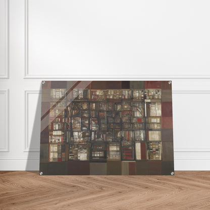 A biblioteca em fogo - 1974 - Maria Helena Vieira da Silva Acrylic Print - 70x100 cm / 28x40″ inches