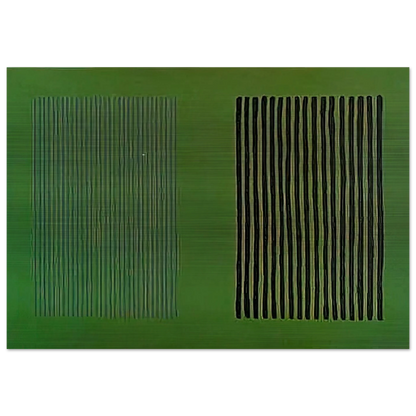 Green Giant - 1980 - Gene Davis Brushed Aluminum Print - 70x100 cm / 28x40 inches | Gene Davis Aluminum Print | Gene Davis Prints